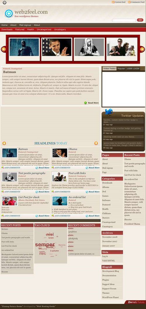 41 pięknych szablonów do Wordpressa 16
