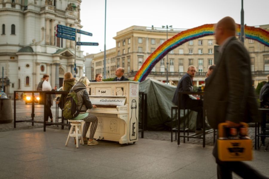 Ogólnodostępne pianina stanęły na warszawskich ulicach!