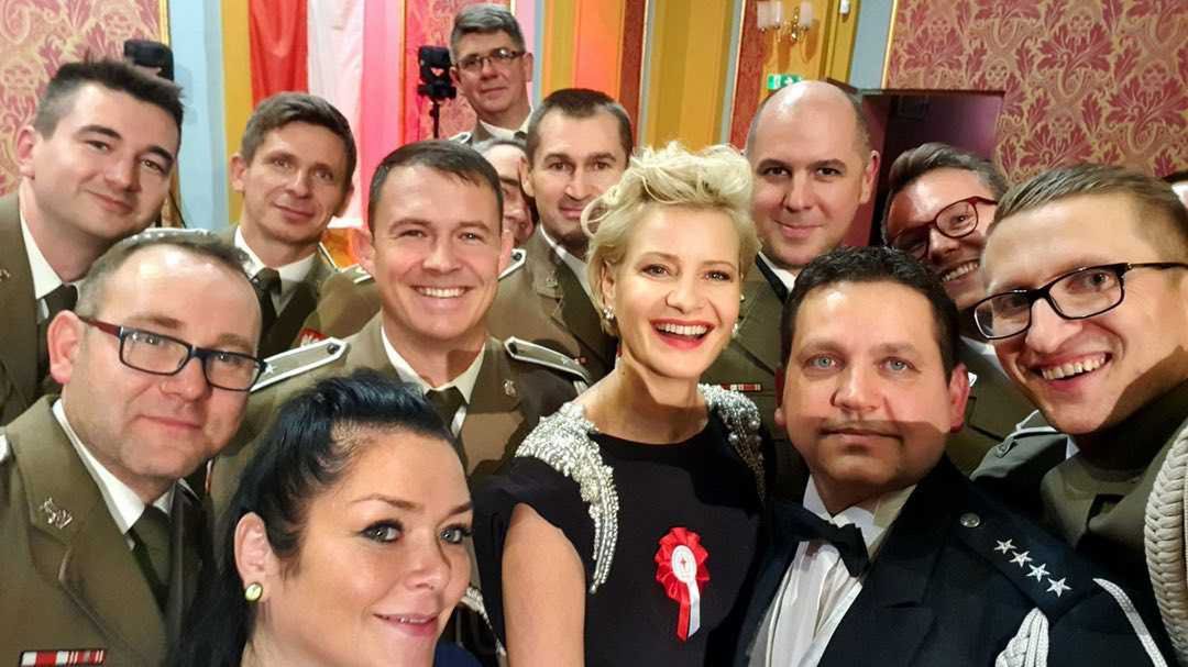 Małgorzata Kożuchowska na toruńskim Balu Niepodległości 2019