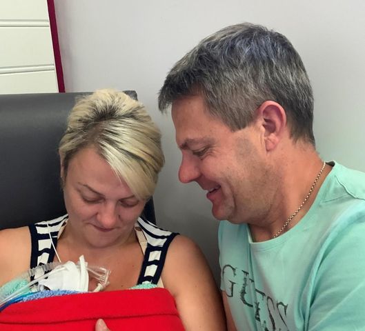 Cheryl i James z niespodziewanie narodzonym synkiem