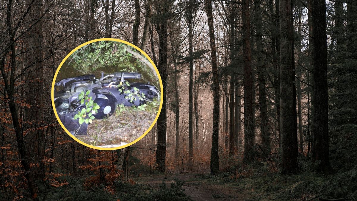 Motocykl kobiety został znaleziony przy drodze. Ranna 21-latka leżała kilkanaście metrów od niego