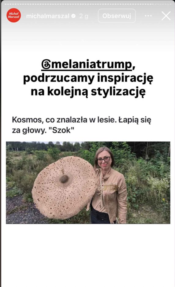 Memy z Melanią Trump w roli głównej