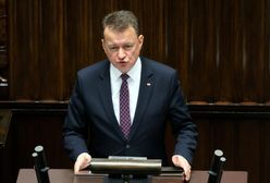 "Przestrzegam pana". Błaszczak zaatakował Hołownię