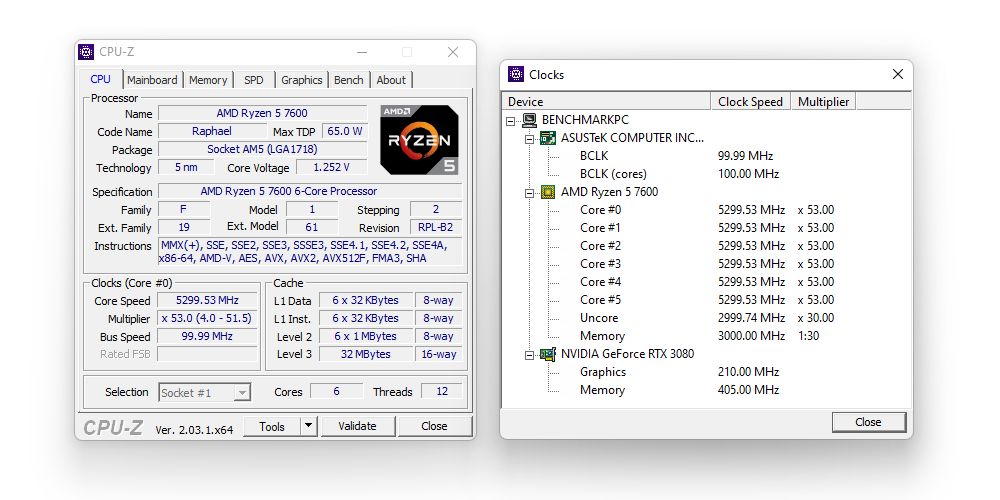 AMD Ryzen 5 7600 - podkręcanie procesora