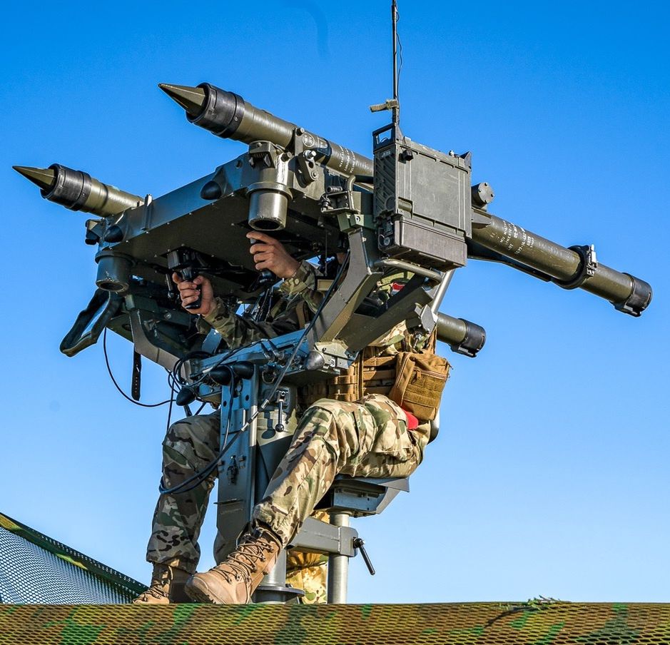 Zestaw przeciwlotniczy krótkiego zasięgu Mistral - w Ukrainie systemy tej klasy służą m.in. do zwalczania dronów