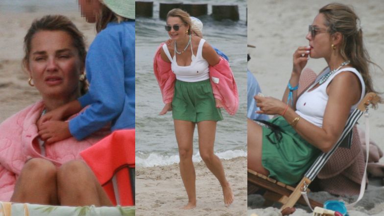 Małgorzata Socha na plaży. Tak wypoczywała z rodziną