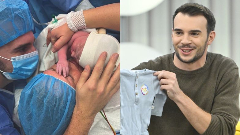 Albert Kosiński był przy porodzie Olgi Frycz: "Nie da się tego opisać. (...) Chwila, moment, KRZYK DZIECKA"