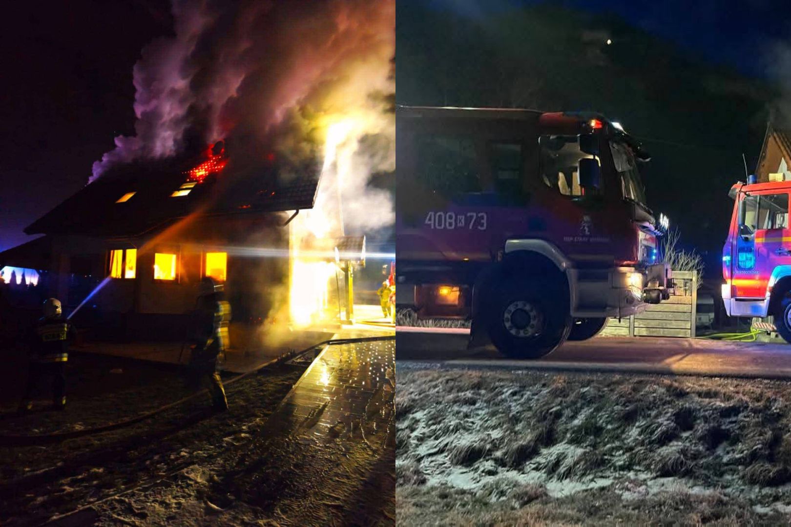 Pożar domu policjantki. Prokuratura bada usiłowanie zabójstwa