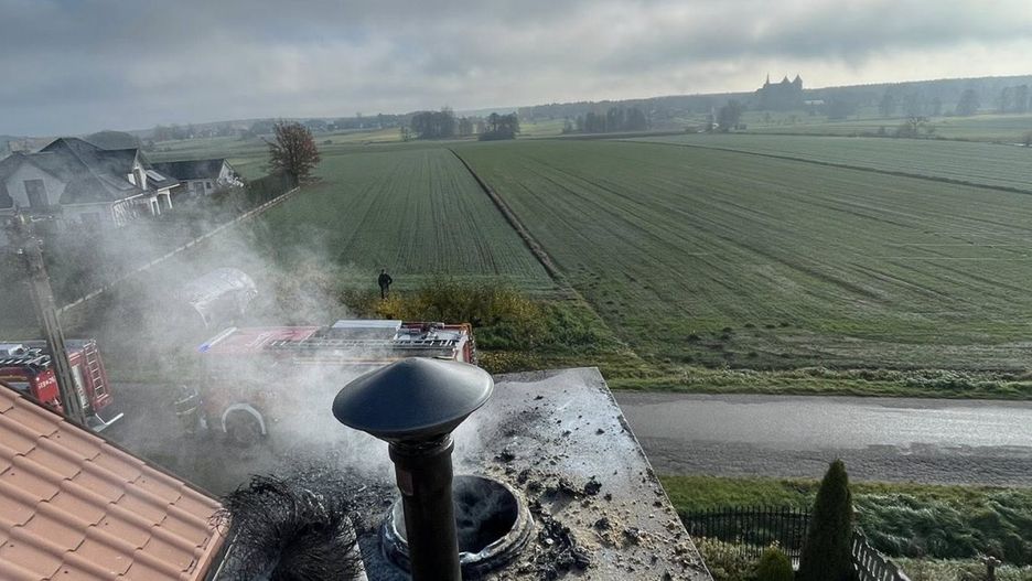 Szybka akcja strażaków zapobiegła tragedii/ OSP Pniewo