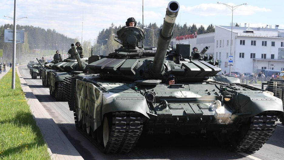 Białoruskie czołgi T-72B3M