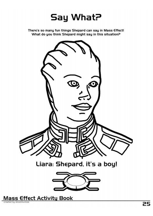 30 zagadek, zadań i kolorowanek dla fanów Mass Effect 25