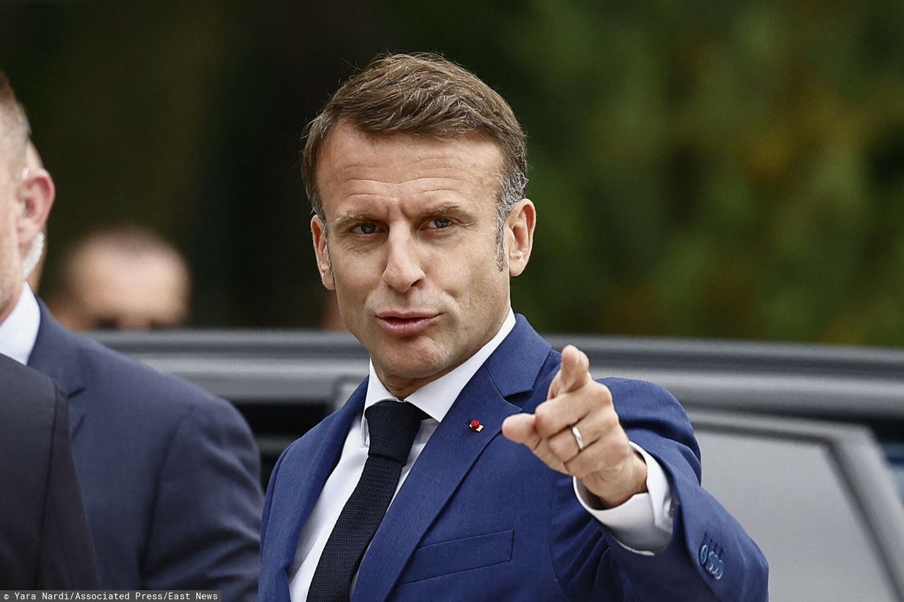 Emmanuel Macron on election day, June 30, 2024.