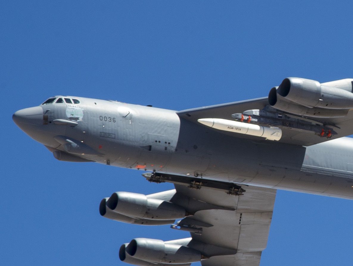 ARRW missile on a bomber