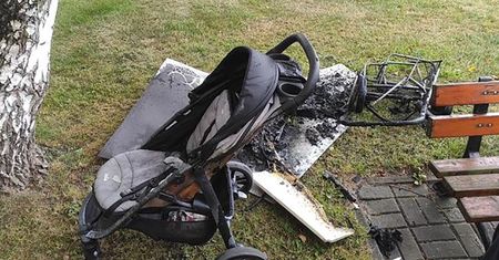 Podpalili dziecięce wózki. Policja zatrzymała 13-latka i 15-latka