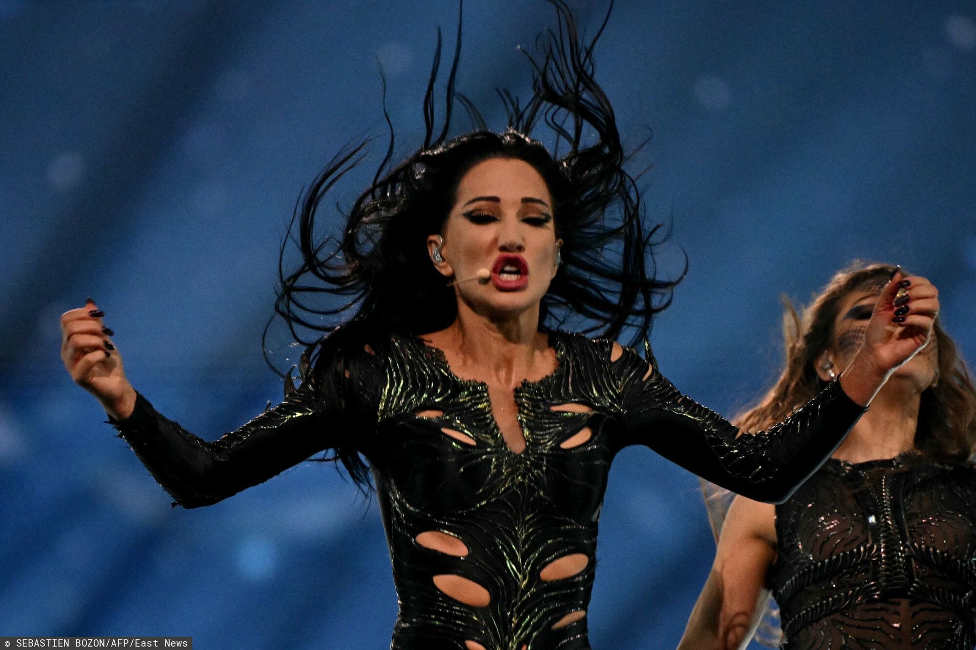 P�?fina? konkursu Eurowizja 2025Polish singer Justyna Steczkowska representing Poland with the song ?Gaja? performs during the first semi-final of the Eurovision Song Contest 2025, at the St. Jakobshalle arena in Basel on May 13, 2025. (Photo by SEBASTIEN BOZON / AFP)SEBASTIEN BOZON