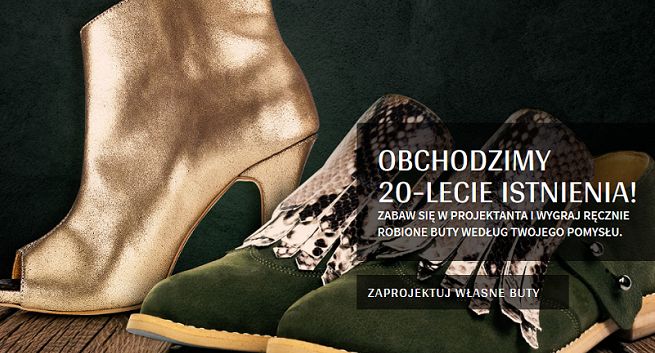 Konkurs na projekt butów w kampanii na 20-lecie Cocciné