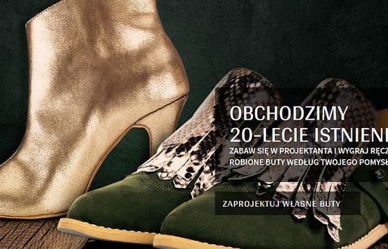 Konkurs na projekt butów w kampanii na 20-lecie Cocciné