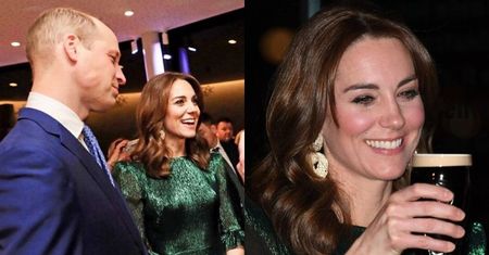 Wyluzowani Cambridge'owie świętują w Dublinie. Szmaragdowa Kate olśniewa gości w muzeum browaru Guinnessa, a William żartuje z koronawirusa (ZDJĘCIA)