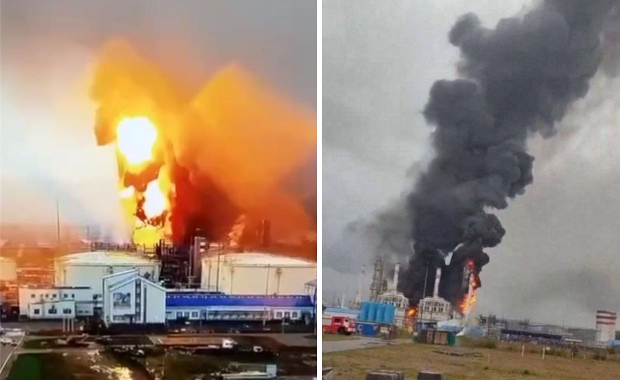 Ukraińskie drony znów uderzyły. Kijów chce osłabić potencjał Rosji