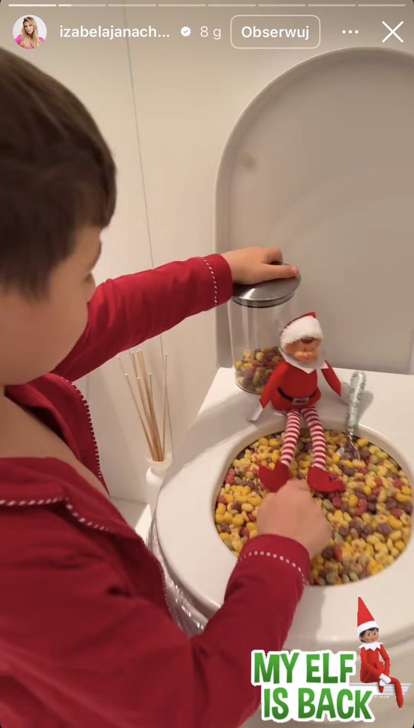 Izabela Janachowska wypełniła toaletę płatkami śniadaniowymi
