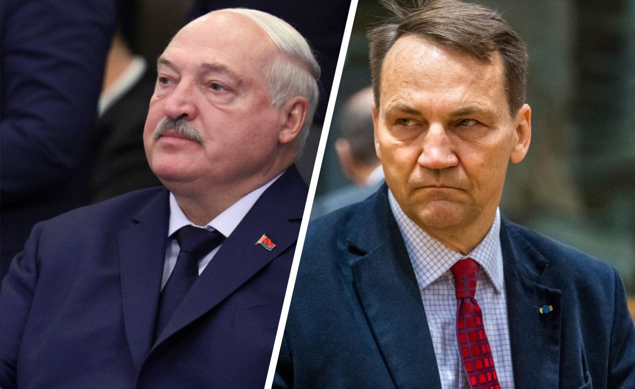 "Niech przyjdzie". Reakcja Sikorskiego na groźby Łukaszenki