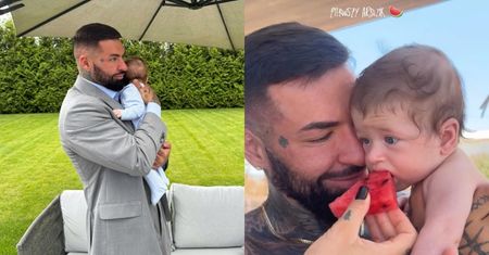 Majewski poczęstował 3-miesięcznego synka arbuzem. Internauci SIĘ OBURZYLI! "Wychowujemy Romea inaczej niż większość społeczeństwa"