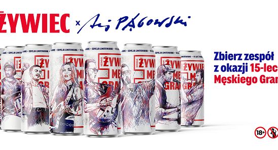 Daria Zawiałow, Igo, Mróz i Vito Bambino na puszkach piwa Żywiec