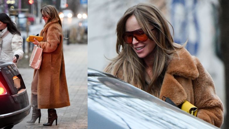 Joanna Przetakiewicz przeszukuje lodówkę z kiełbasami