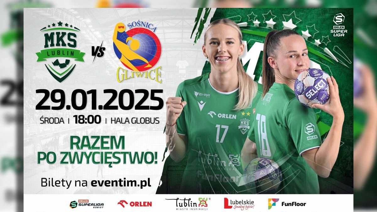 plakat MKS FunFloor Lublin vs Sośnica Gliwice