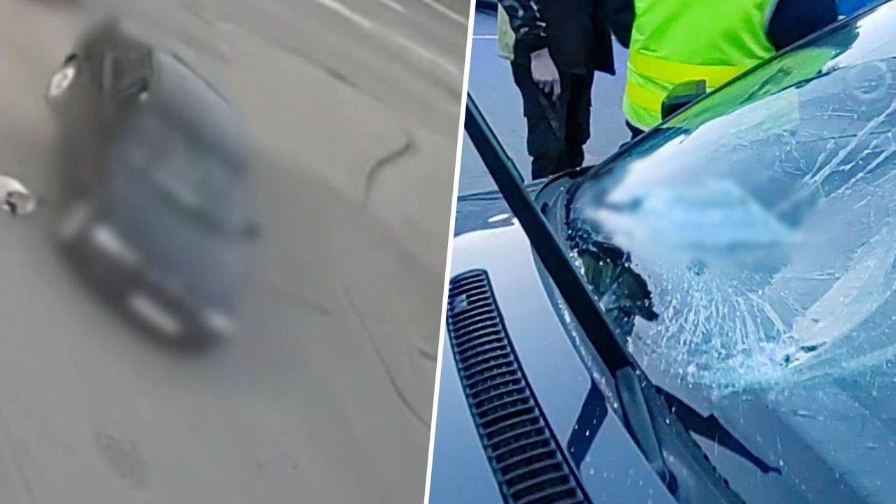 Brawura 18-latka za kierownicą bmw. Moment potrącenia rowerzysty