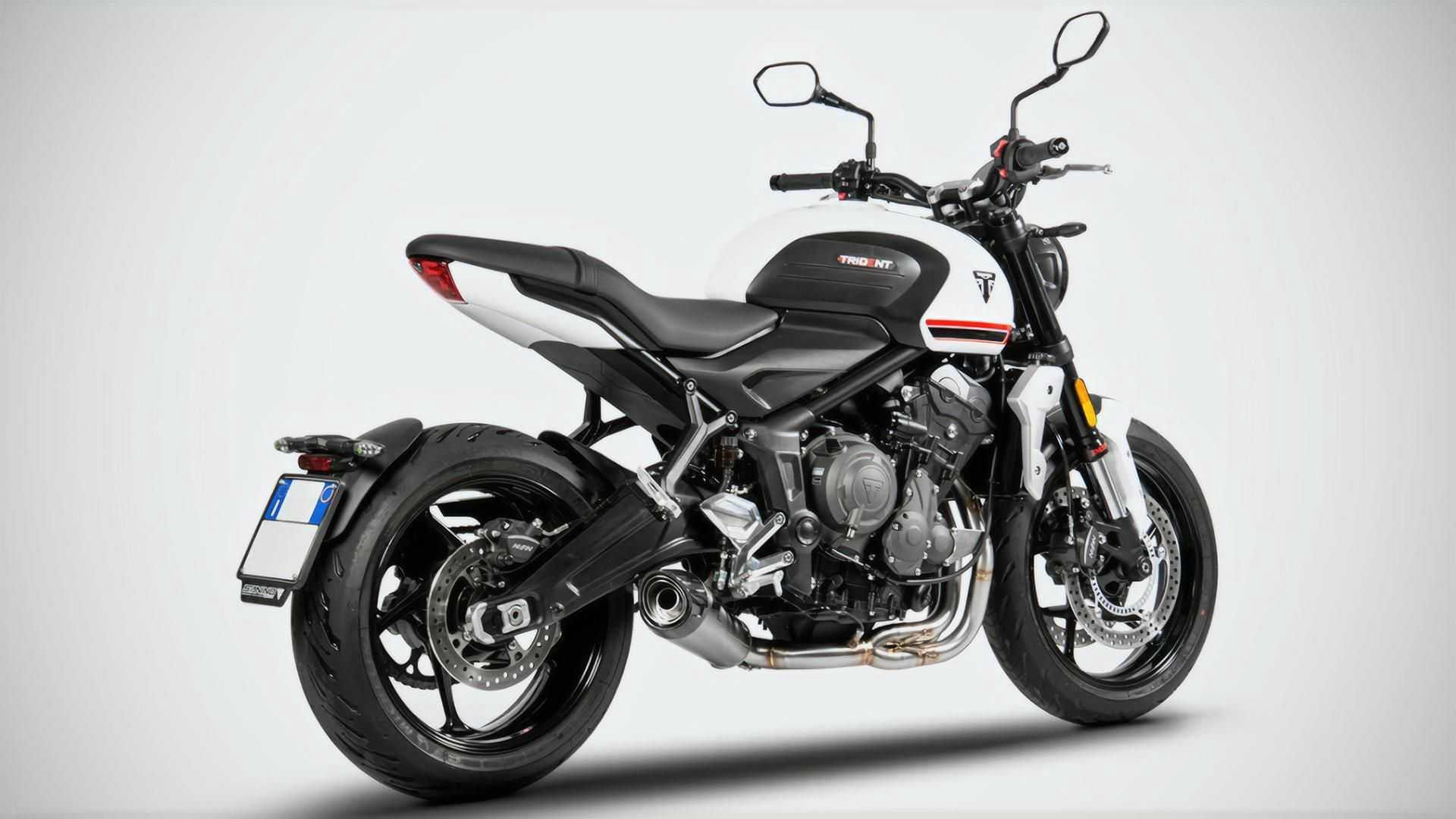 Triumph Trident 660 z wydechem Zard