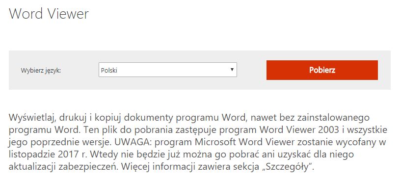 Dziś program da się jeszcze pobrać, ale taka możliwość zniknie najpóźniej za 10 dni