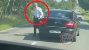 "Szeryf" w białej koszuli. Ruszył ze Skody. I się zaczęło
