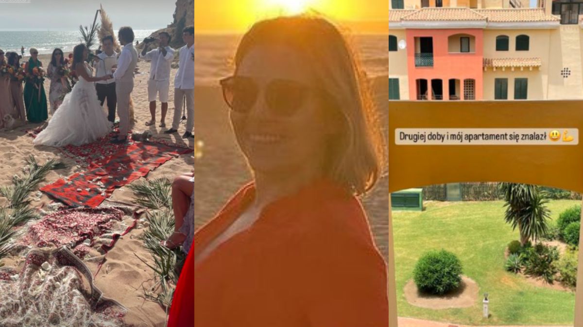 Aleksandra Kwaśniewska gości na weselu znajomych i dokazuje na plaży