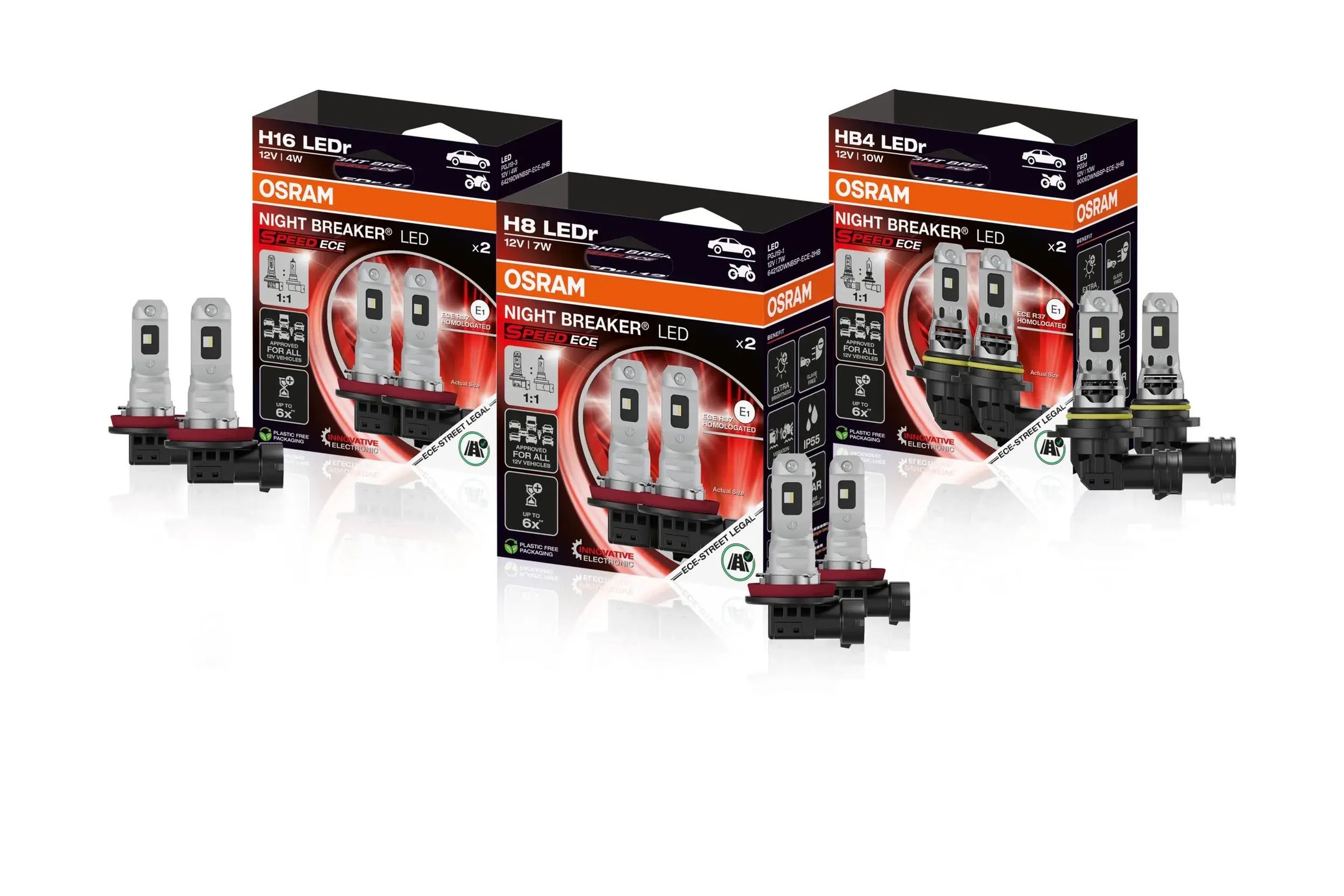 Osram NIGHT BREAKER LED SPEED ECE H8, HB4 i H16