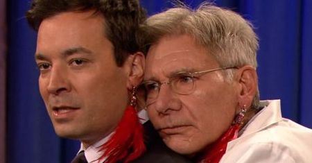 Harrison Ford PRZEKŁUŁ UCHO Jimmiemu Fallonowi!
