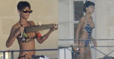 Rihanna nadal w bikini... (ZDJĘCIA)