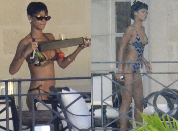 Rihanna nadal w bikini... (ZDJĘCIA)