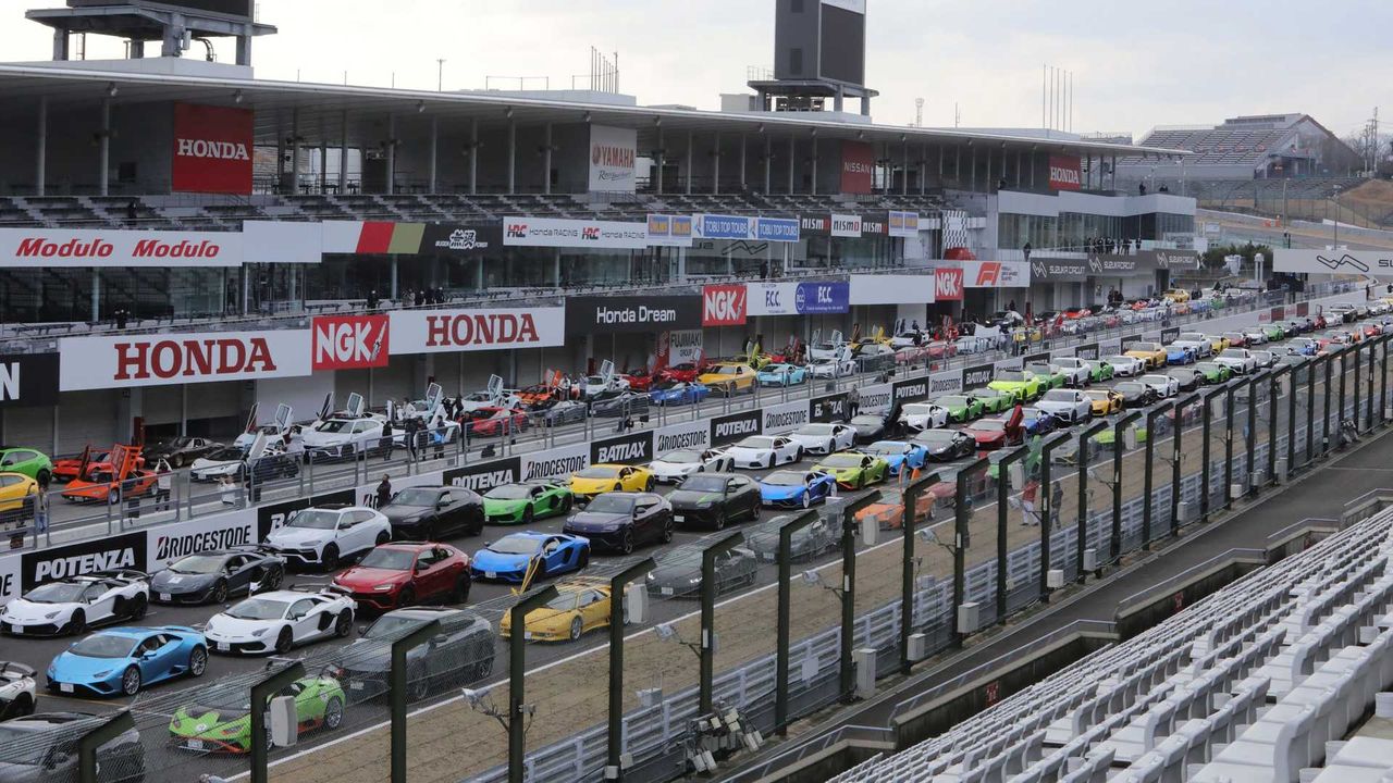 Parada Lamborghini na torze Suzuka