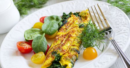 Omlet ze szpinakiem