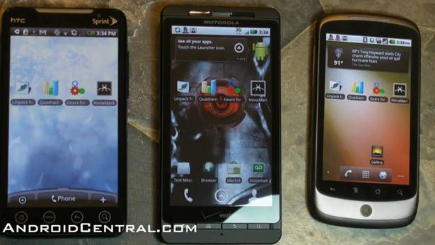 Motorola Droid X, HTC EVO 4G czy Nexus One z Froyo - porównanie wydajności [wideo] 1