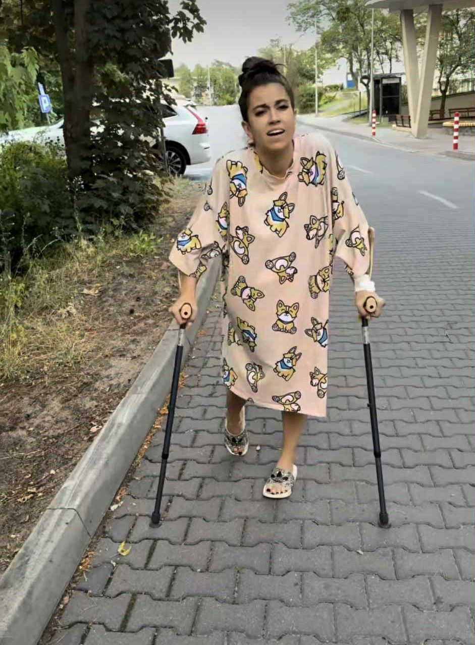 Maja Hyży na pierwszych spacerach po operacji