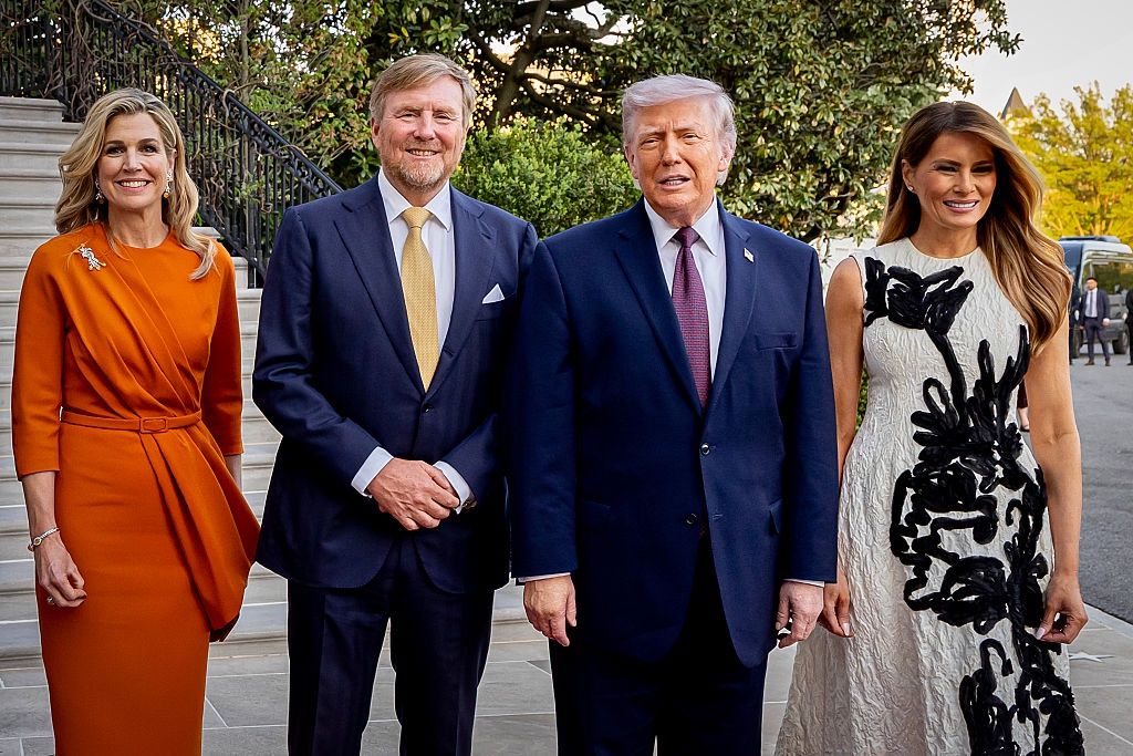 Król Willem-Alexander i królowa Maxima w Białym Domu