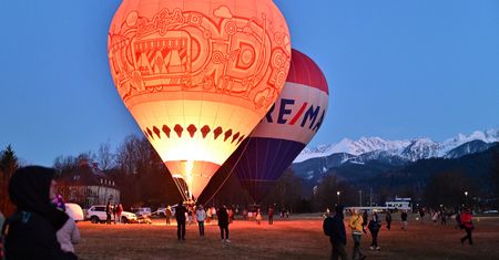Magiczne balony nad Zakopanem. Tłumy na widowisku