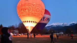 Magiczne balony nad Zakopanem. Tłumy na widowisku