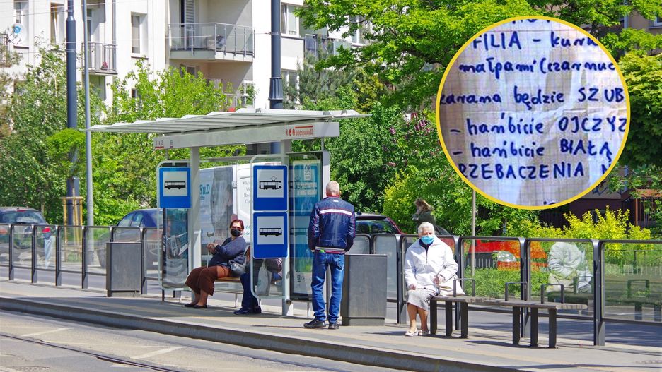 Obrzydliwe "ogłoszenie" pojawiło się na jednym z warszawskich przystanków