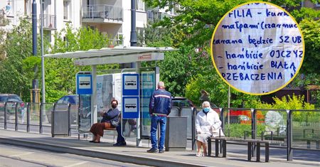 Skandaliczna kartka na przystanku. Przed takim nacjonalizmem ostrzegają wszyscy