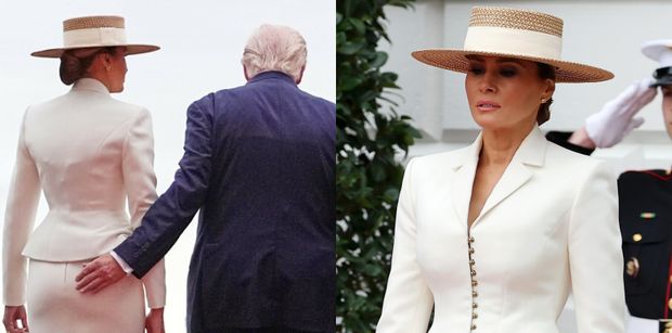 Donald Trump podał rękę królowi Karolowi, po czym dotknął pośladków Melanii. Klasa? (FOTO)