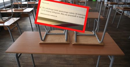 To jest hit. Zadanie w książce wprawiło uczniów w osłupienie. Parsknęli śmiechem
