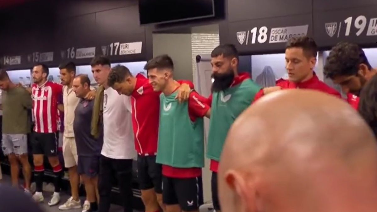 Piłkarze Atheticu Bilbao przed meczem